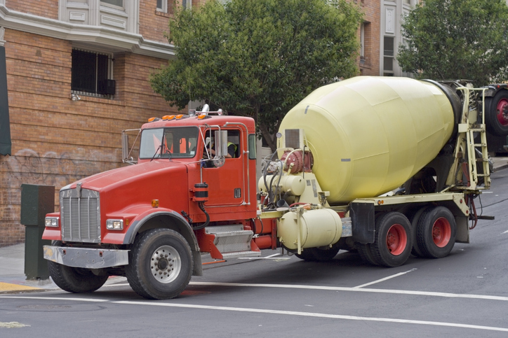 Red Cement Truck at Intersection (Photo illustration - not the cement truck from the story.) 